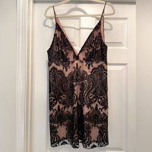 Free People sequined lace dress